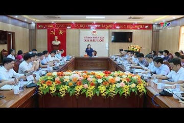 Tổ theo dõi số 5 - Ban Thường vụ Tỉnh ủy làm việc với Đảng ủy 11 xã
