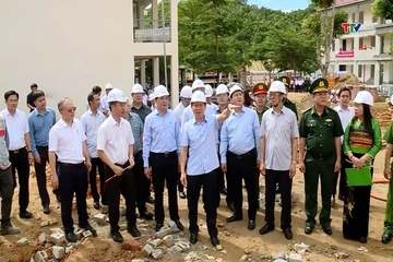 Nỗ lực đảm bảo tiến độ xây dựng trường nội trú liên cấp khu vực biên giới
