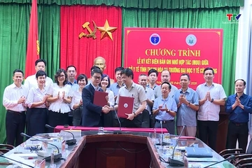 Sở Y tế Thanh Hóa ký kết Biên bản ghi nhớ hợp tác với Trường Đại học Y tế công cộng