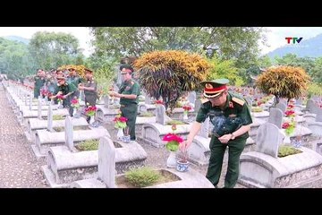 Tri ân các Anh hùng liệt sĩ tại Nghĩa trang liệt sĩ Quốc tế Đồng Tâm 
