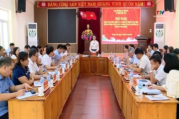 Tổ theo dõi số 14 - Ban Thường vụ Tỉnh ủy làm việc với Đảng ủy 9 xã