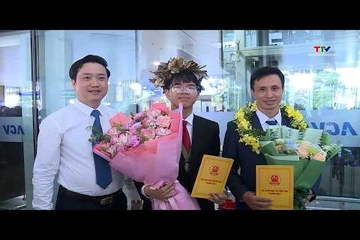 Thanh Hóa đón học sinh đoạt Huy chương Bạc Olympic Vật lý quốc tế
