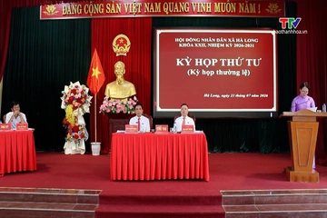 Hội đồng Nhân dân xã Hà Long tổ chức kỳ họp thứ tư