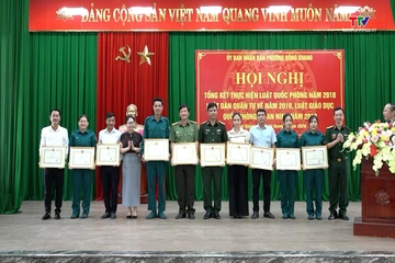 Phường Đông Quang tổng kết thực hiện Luật Quốc phòng, Luật Dân quân tự vệ và Luật Giáo dục quốc phòng và an ninh