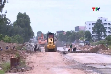 Điều chuyển khối lượng nhằm đẩy nhanh tiến độ thi công tuyến đường Voi – Sầm Sơn