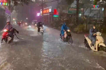 Bắc Bộ và Thanh Hóa mưa lớn hết đêm 28/7