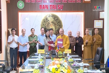 Ký kết chương trình phối hợp giữa Ủy ban MTTQ tỉnh với Giáo hội Phật giáo tỉnh