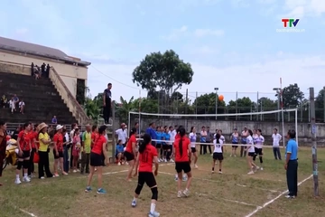 Xã Cẩm Thủy khai mạc giải bóng chuyền năm 2026