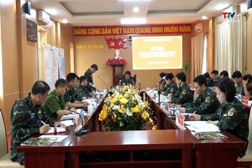 Xã Kim Tân diễn tập chiến đấu phòng thủ năm 2026