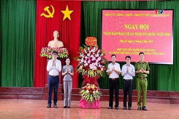 Chủ nhiệm Uỷ ban Kiểm tra Tỉnh uỷ dự Ngày hội Toàn dân bảo vệ an ninh Tổ quốc tại xã Nga An