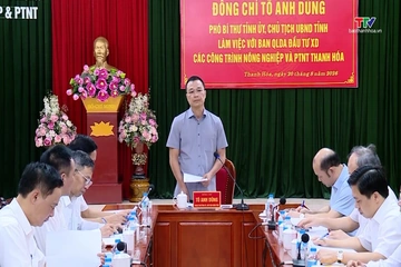 Chủ tịch UBND tỉnh làm việc với Ban Quản lý dự án Đầu tư xây dựng các công trình Nông nghiệp và Phát triển nông thôn