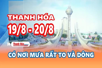 Dự báo thời tiết ngày 19/8/2026: Có nơi mưa rất to và dông