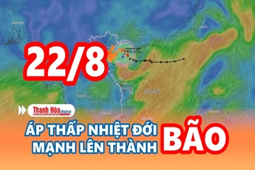 Cảnh báo thiên tai và thời tiết ngày 22/8/2026: Ấp thấp nhiệt đới mạnh lên thành bão