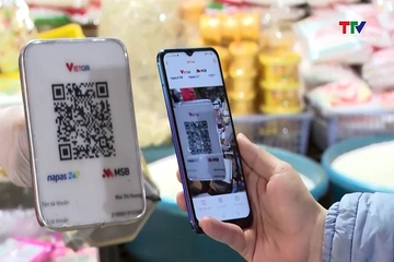 Thanh toán QR tăng mạnh, thúc đẩy giao dịch không dùng tiền mặt| Truyền hình Thanh Hóa