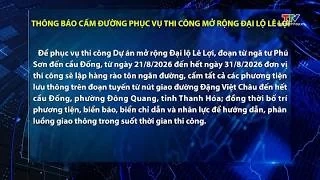 Cấm đường phục vụ thi công mở rộng Đại lộ Lê Lợi