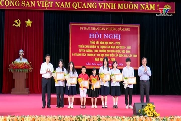 Phường Sầm Sơn tổng kết năm học tuyên dương giáo viên và học sinh xuất sắc