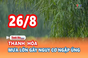 Cảnh báo thiên tai và thời tiết ngày 25/8: Mưa lớn gây nguy cơ ngập úng