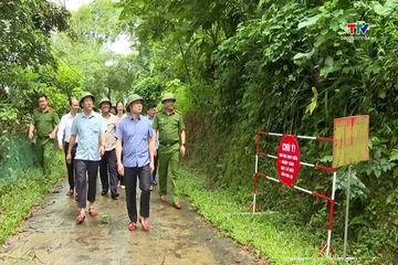 Phó Chủ tịch UBND tỉnh Cao Văn Cường kiểm tra công tác ứng phó, khắc phục hậu quả thiên tai