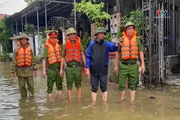 Công an Thanh Hóa chủ động ứng phó khắc phục hậu quả mưa lũ