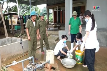 Kim Tân khẩn trương vệ sinh môi trường, phòng, chống dịch bệnh sau mưa lũ