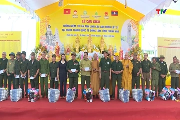 Lễ cầu siêu tưởng niệm, tri ân các Anh hùng liệt sĩ tại Nghĩa trang Liệt sĩ quốc tế Đồng Tâm