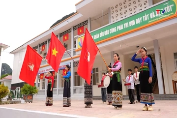 Rộn ràng chuẩn bị lễ khai giảng tại xã biên giới Sơn Thủy