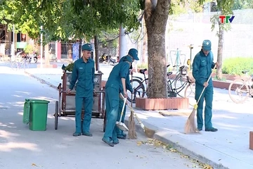 Phường Hạc Thành ra quân tổng dọn vệ sinh môi trường