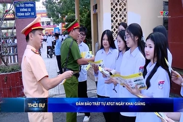 Đảm bảo trật tự ATGT ngày khai giảng