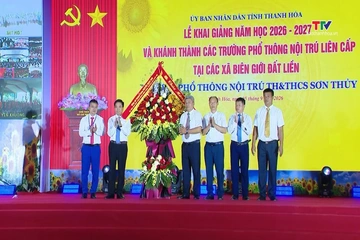 Đồng loạt khai giảng năm học mới và khánh thành trường phổ thông nội trú liên cấp trên cả nước