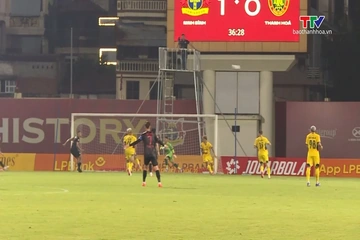 Vòng 2 V.League mùa giải 2026/2027: CLB Bóng đá Thanh Hoá thua đáng tiếc trên sân Ninh Bình