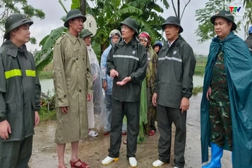 Phó Bí thư Tỉnh ủy Trịnh Tuấn Sinh kiểm tra, chỉ đạo công tác ứng phó với mưa lũ