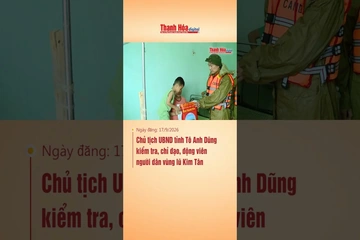 Chủ tịch UBND tỉnh Tô Anh Dũng kiểm tra, chỉ đạo, động viên người dân vùng lũ Kim Tân