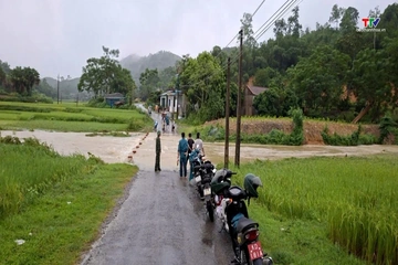 Xã Tân Thành chủ động ứng phó với ngập lụt, sạt lở do mưa lớn