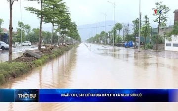 Ngập lụt, sạt lở tại địa bàn thị xã Nghi Sơn cũ