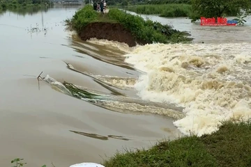Vỡ kênh T2, xã Tống Sơn, tỉnh Thanh Hóa