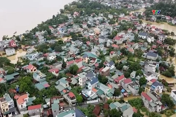Gần 2.000 nhà dân phường Hàm Rồng ngập do mưa lũ