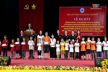 Hội Chữ thập đỏ phường Sầm Sơn ra mắt mô hình Dân vận khéo “3 Sẻ chia, đồng hành”