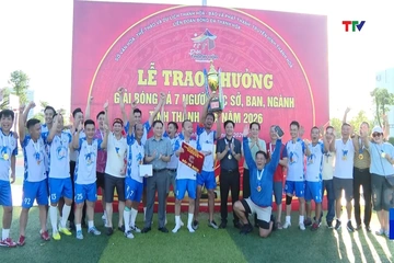 Sở Văn hoá, Thể thao và Du lịch vô địch Giải bóng đá 7 người các sở, ban, ngành năm 2026