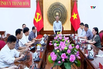 Thường trực Tỉnh ủy nghe báo cáo ý tưởng quy hoạch một số dự án động lực phát triển của tỉnh trong thời kỳ mới