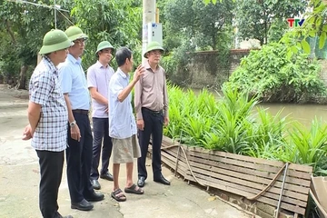 Kiểm tra công tác nạo vét, giải toả dòng chảy trên các tuyến sông
