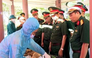 Quân khu 4: Hoàn thành lấy mẫu giám định AND hài cốt liệt sỹ