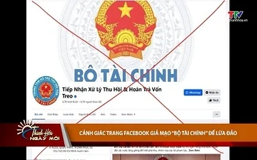 Cảnh giác trang Facebook giả mạo “Bộ Tài chính” để lừa đảo người dân