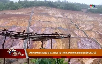 Cần nhanh chóng khắc phục hư hỏng tại công trình chống sạt lở
