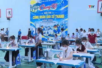 Hội thi “Công nhân giỏi Xứ Thanh” ngành giày da, may mặc