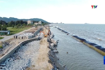 Dự án kè biển Hải Tiến gặp khó do thiếu nguồn vật liệu đá hộc