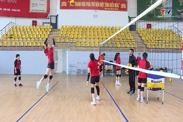Đội bóng chuyền nữ Xi măng Long Sơn Thanh Hoá với tham vọng lọt vào Top 4