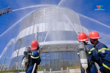 Tình huống giả định trong diễn tập phương án chữa cháy và CNCH tại AEON MALL Thanh Hóa