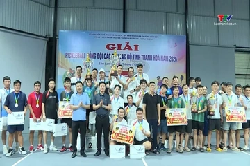 Công an tỉnh và 79 vô đich Giải Pickleball đồng đội các CLB tỉnh Thanh Hóa năm 2026