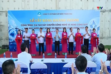 Khánh thành công trình cải tạo, nâng công suất Nhà máy nước Mật Sơn