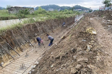 Ban Quản lý Dự án Đầu tư xây dựng khu vực Hậu Lộc đẩy nhanh tiến độ thi công các dự án